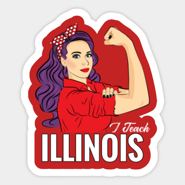 Illinois Teacher Red For Ed I Teach Illinois State